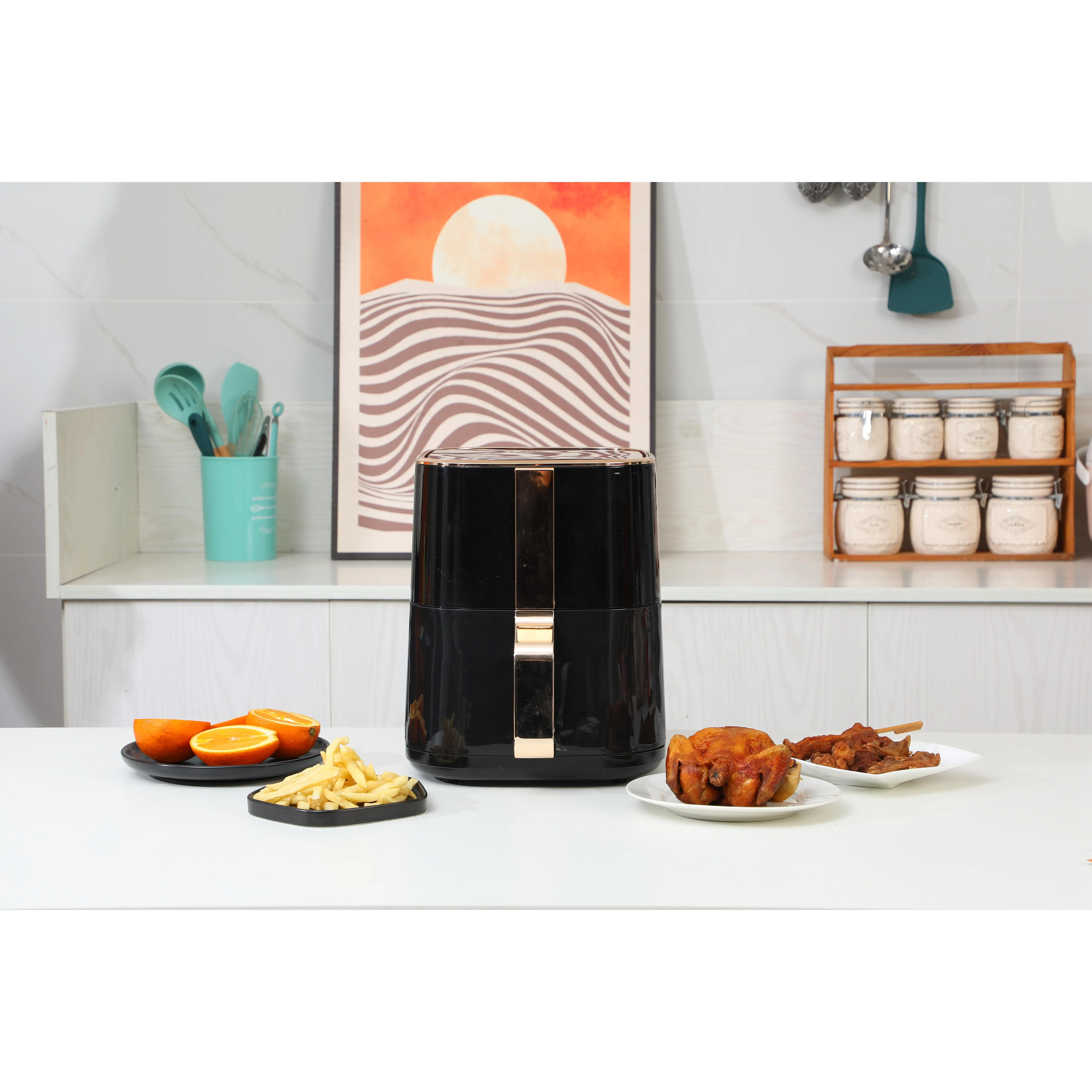 Air Fryer Oven 6L Large Hight Quality Machine Grill 5L New Stainless Steel Double Electric Hot Kitchen Popular Big 24V Air Fryer