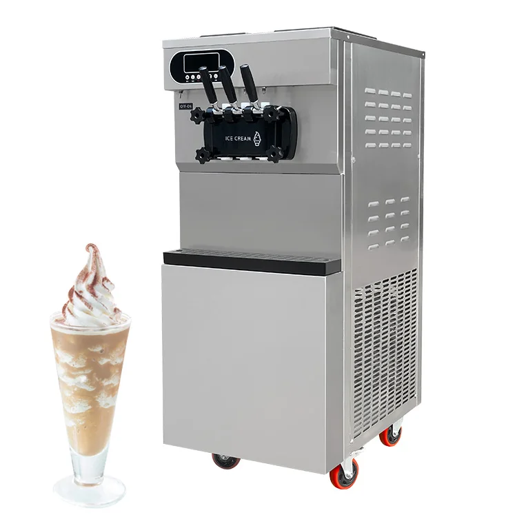 Ice cream machine stainless steel floor standing model with airpump 220V/50HZ soft italian ice cream machine