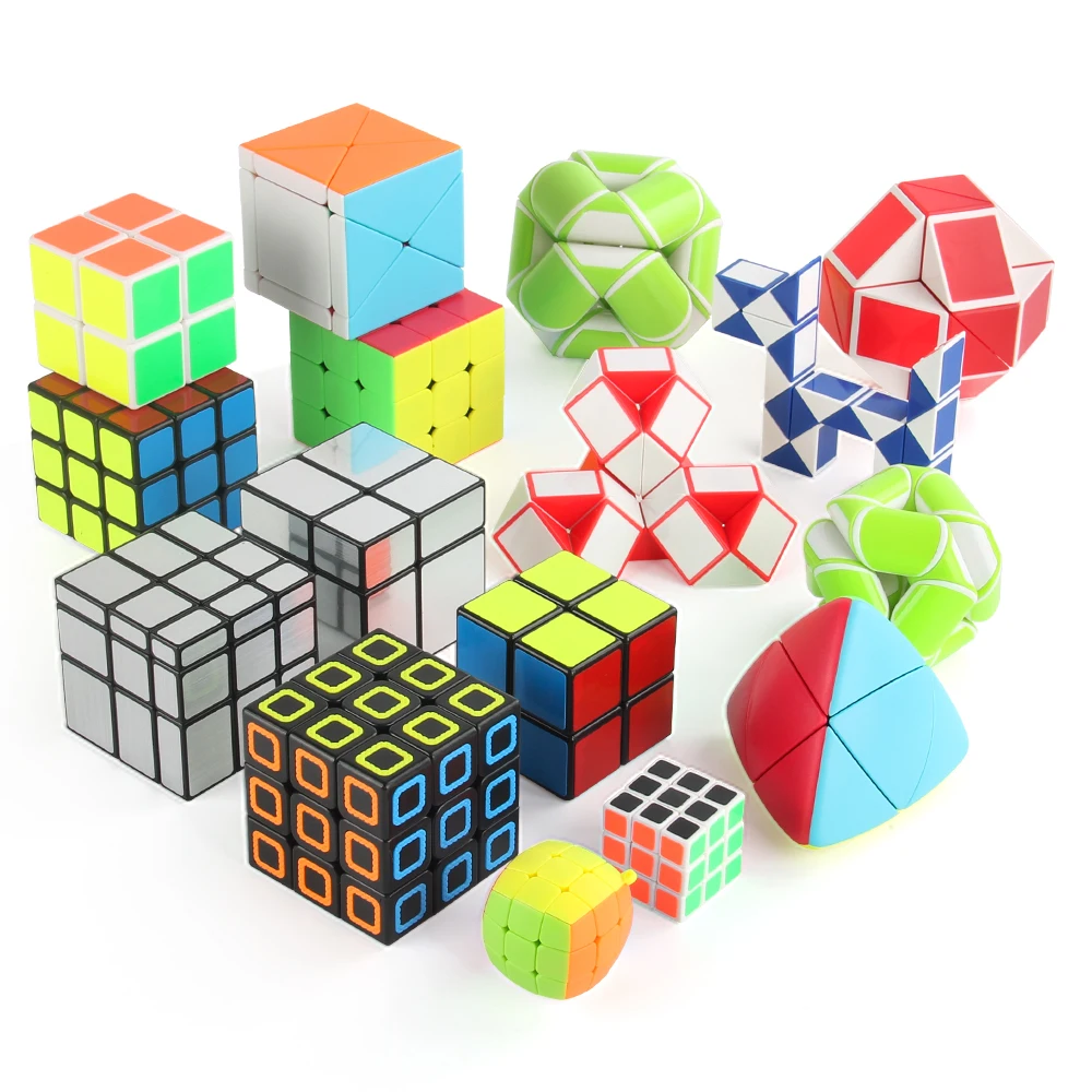 Sensory Fidget Snake Cube Twist Magic Puzzle Toys Speed Puzzle Cube Set Toys Magic Cube