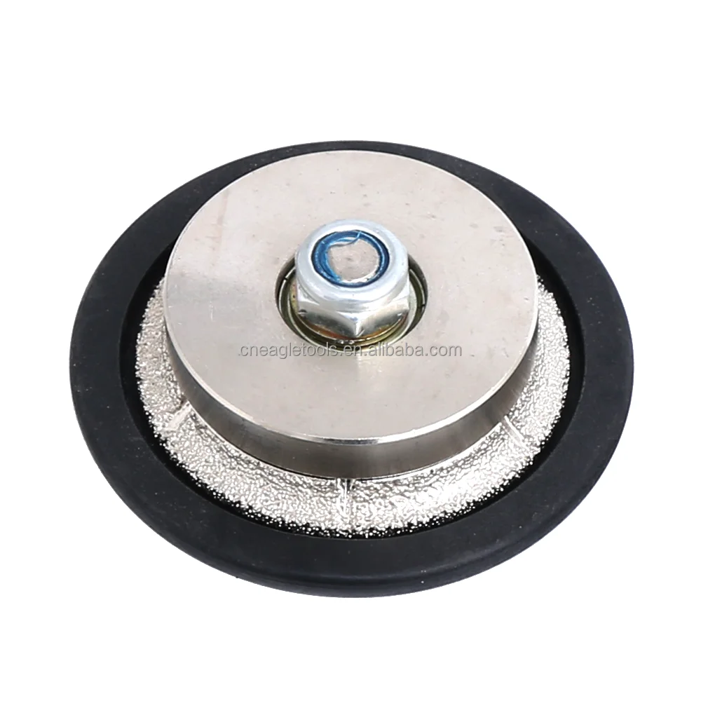 Crawnedeagle Vacuum Brazed Demi Bullnose Diamond Router Bits for Granite Marble and Porcelain B Profile Wheel