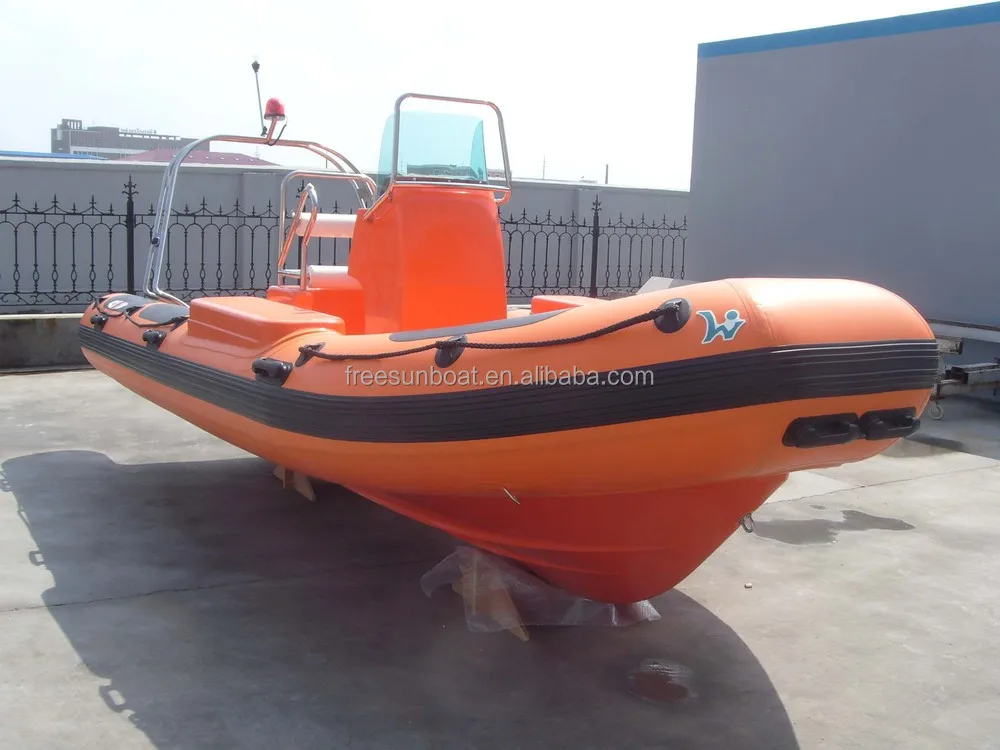 CE certification 420cm fiberglass hull inflatable rib boat
