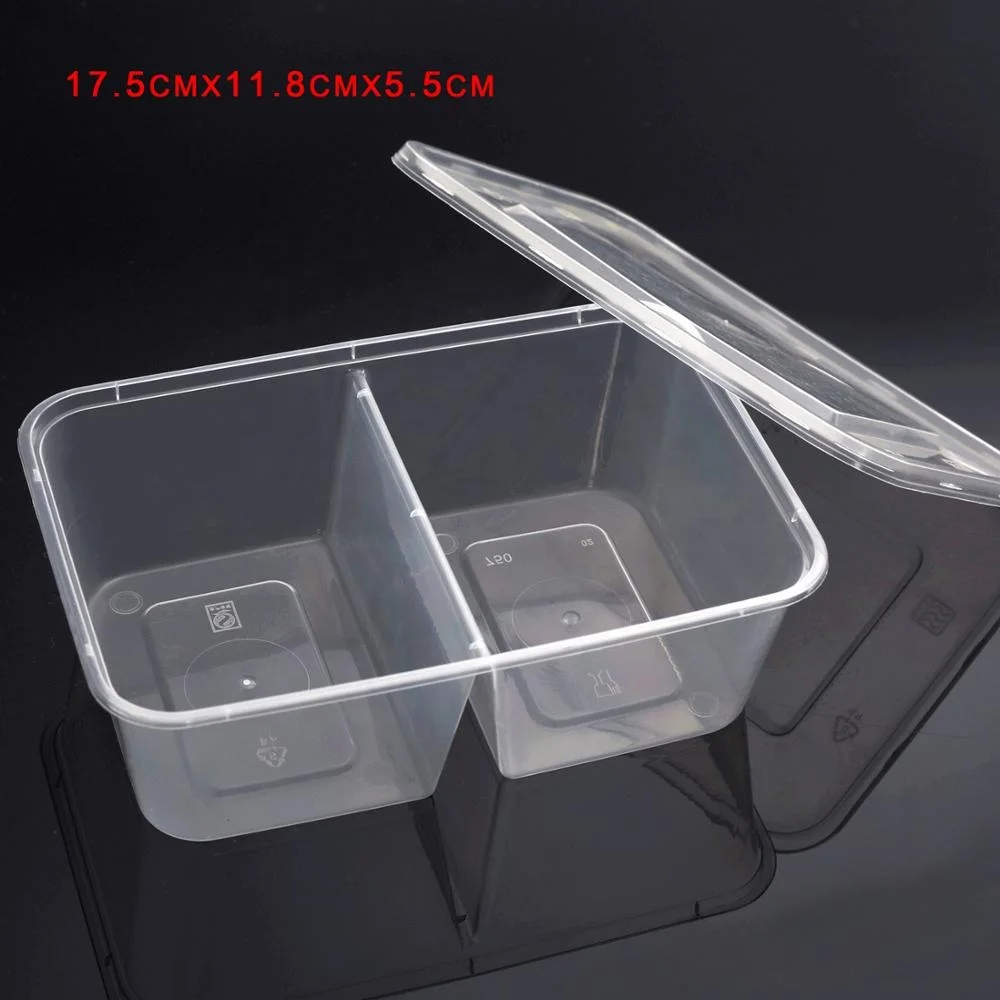 
Disposable 4compartment plastic take away bento lunch box food container 