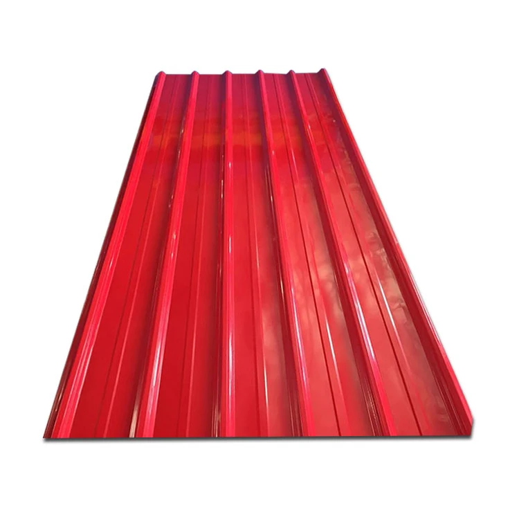 Zinc Coating 34 Gauge Color Coated Galvanized Corrugated Steel Roofing Sheet