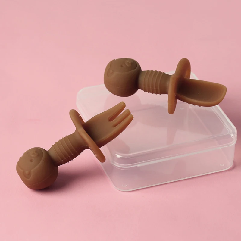 Силиконовая ложка для кормления младенцев с логотипом на заказ оптовая продажа набор мягких ложек