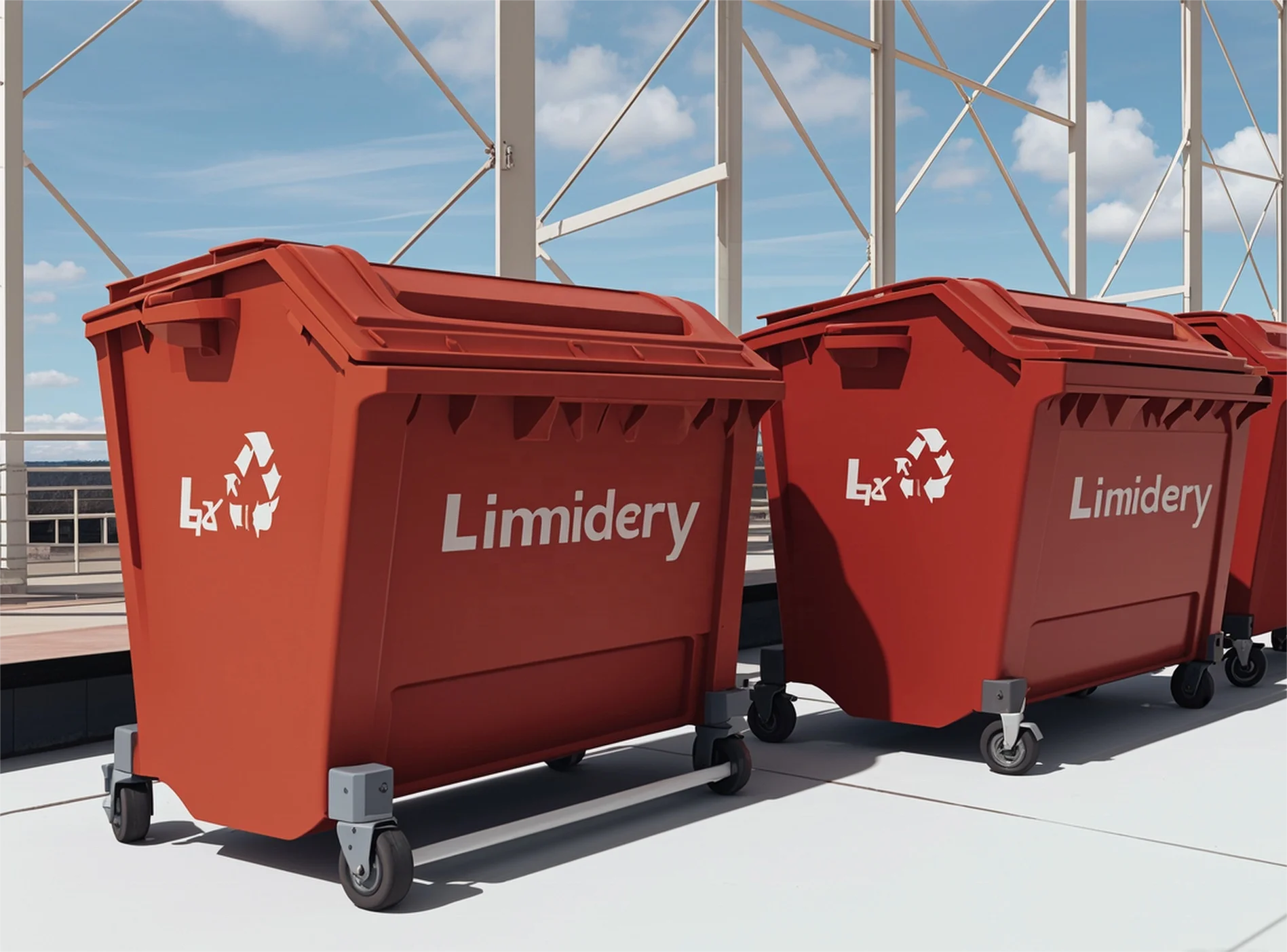 Industrial Customized Carbon Steel Roll Off Waste Management  garbage dumpster Outdoor mobile Scrap metal skip bin