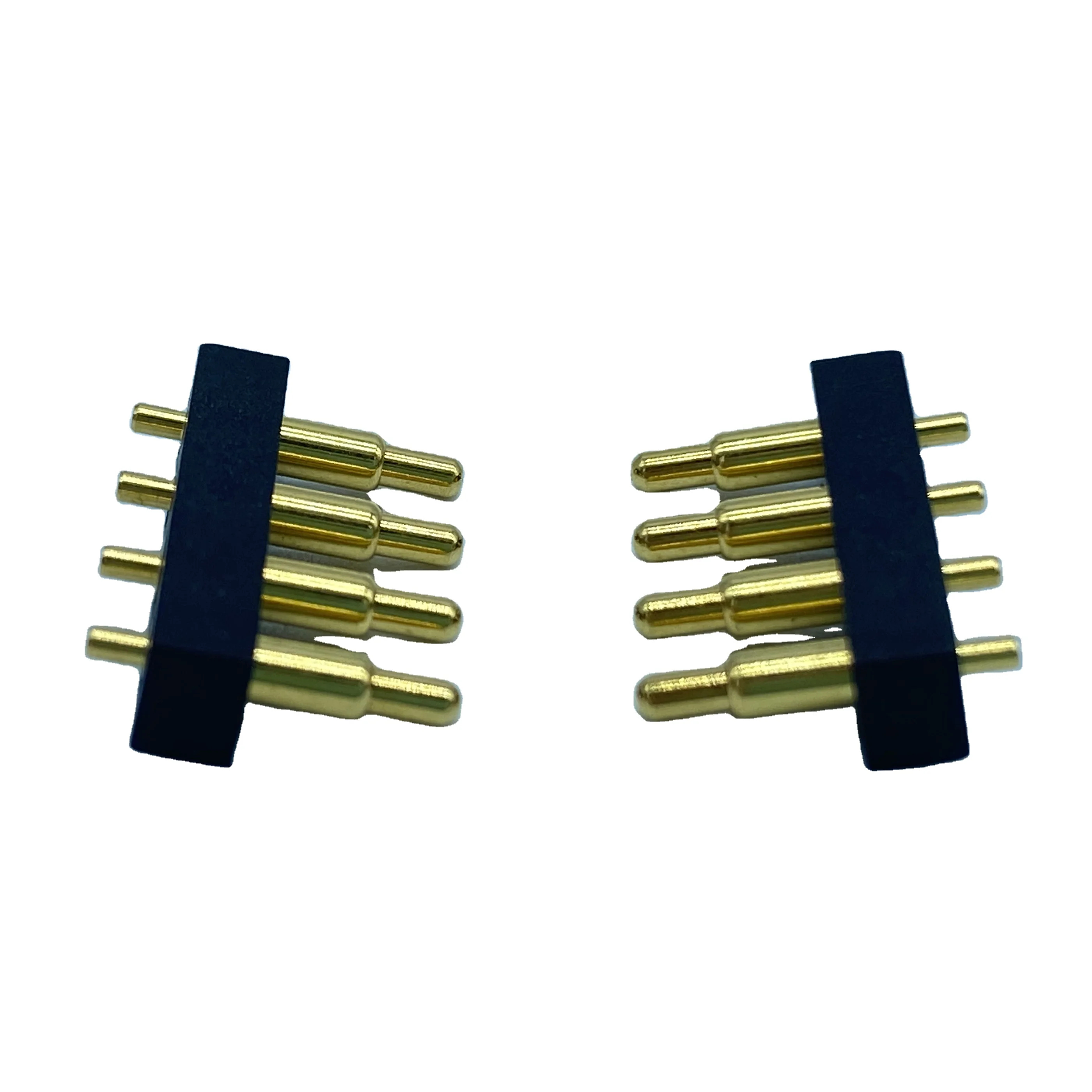 
DIP Type 4 Position Pogo Pin Battery Connector Pitch 2.54mm Spring Loaded Contact To Power Charger Male Socket OEM ODM 