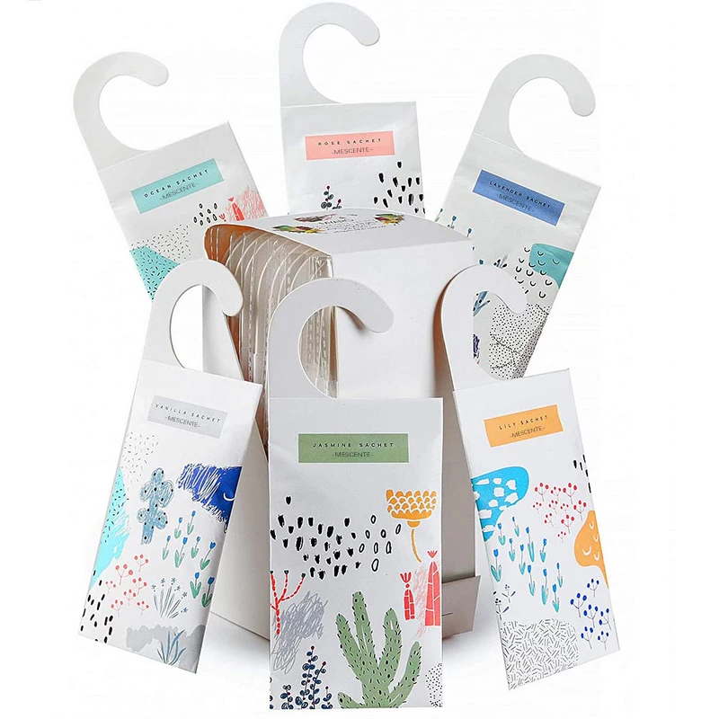 M&Scent New Design Customize Scented Sachet Bags Hanging, Wardrobe Scented Sachets