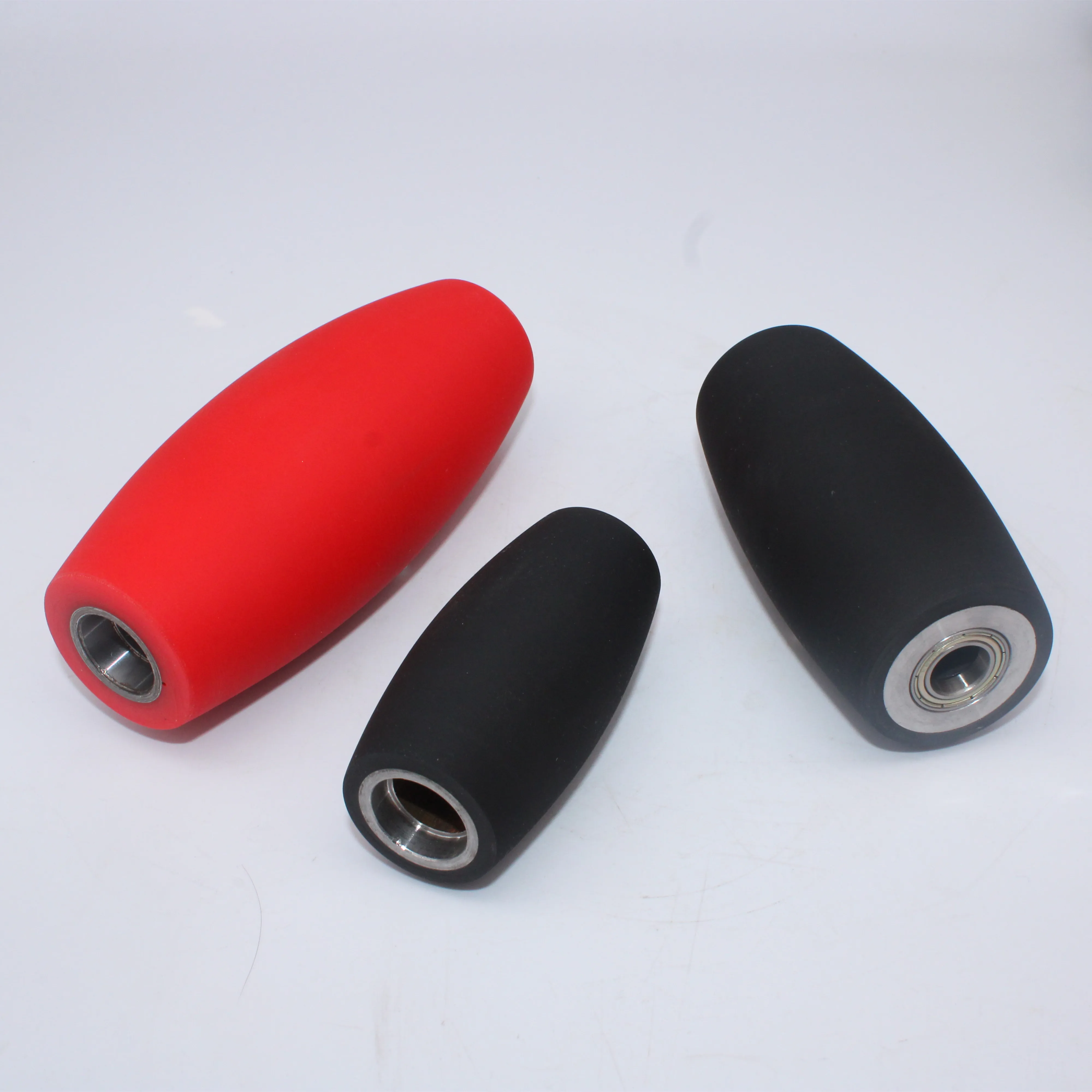 Mecanum wheel Polyurethane Rubber Rollers Curved wheel Factory Customized Steel with Bearing Hardness 50-95A