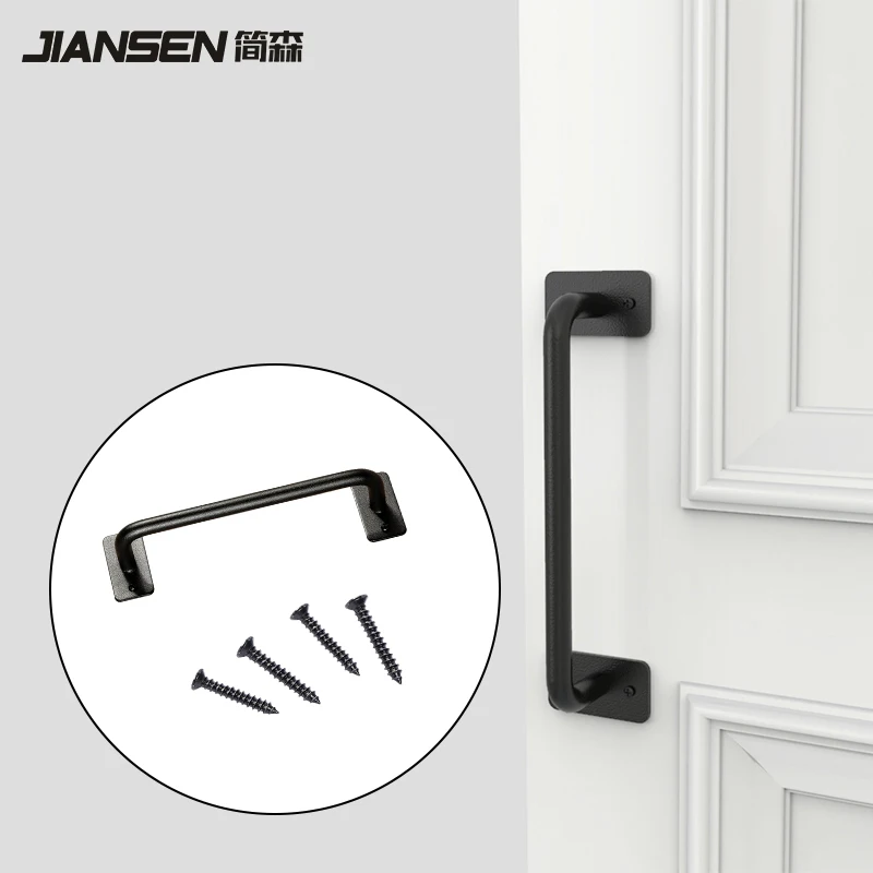 Hot Selling Customized Hardware Door Handles Sliding Barn Door Handle Pull Carbon Steel Barn Door Handle