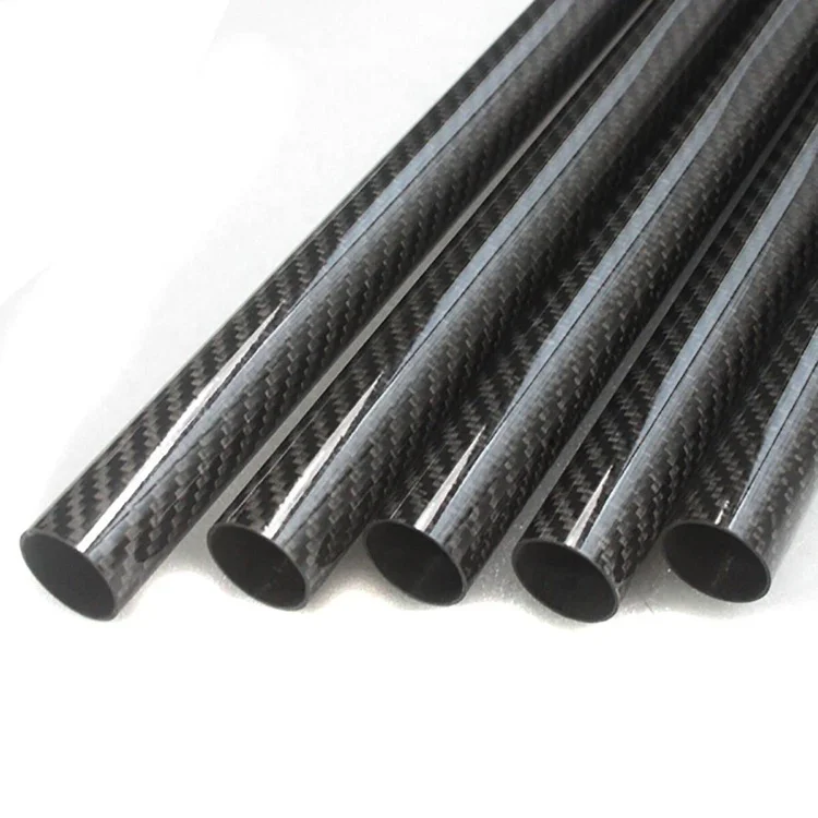 Wholesale 3K glossy carbon fibre tubing, carobon pole