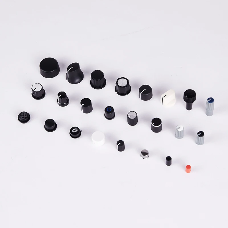 High quality low price sale volume aluminium knob custom 6mm rotary knob plastic knob for potentiometer