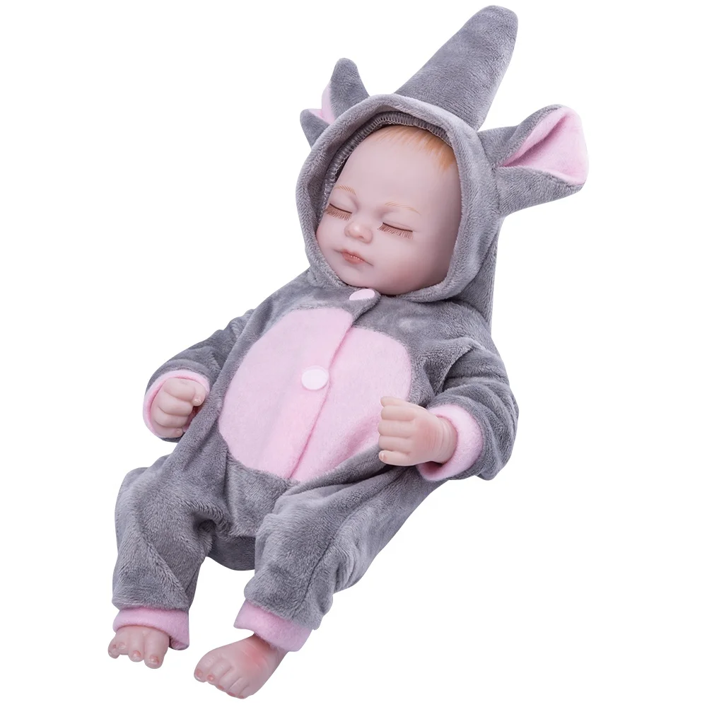 Горячая Распродажа зимние реалистичные baby doll силиконовые виниловые reborn винил 10 дюймов куклы Младенцы и принятая нестандартная конструкция