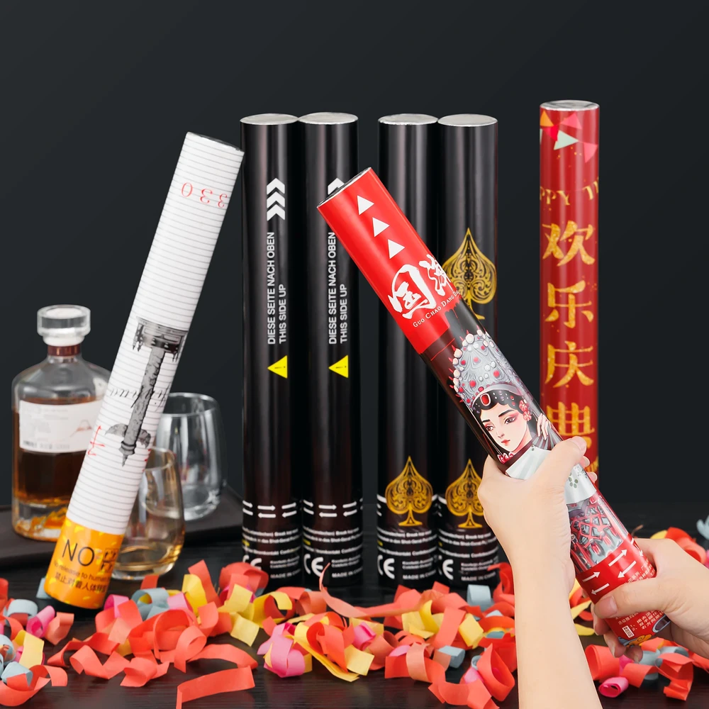 Wholesale China Supplier Exciting Multicolor Streamer Confetti Cannon Festive Joyous Celebration Supplies