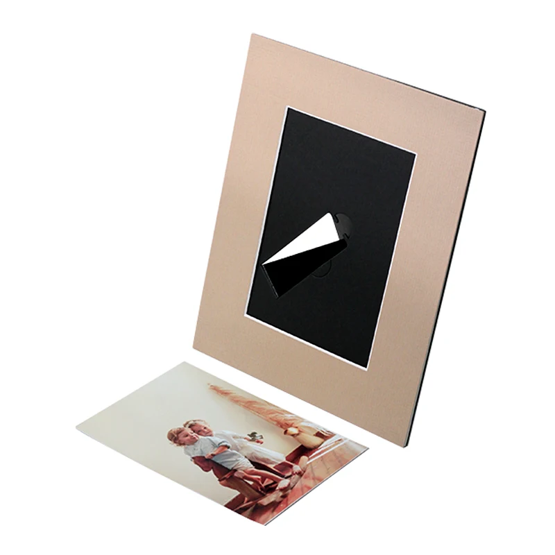 Factory supplier photo folders for 4x6 5x7 8x10 pictures photo frame card  paper mat Photo frame