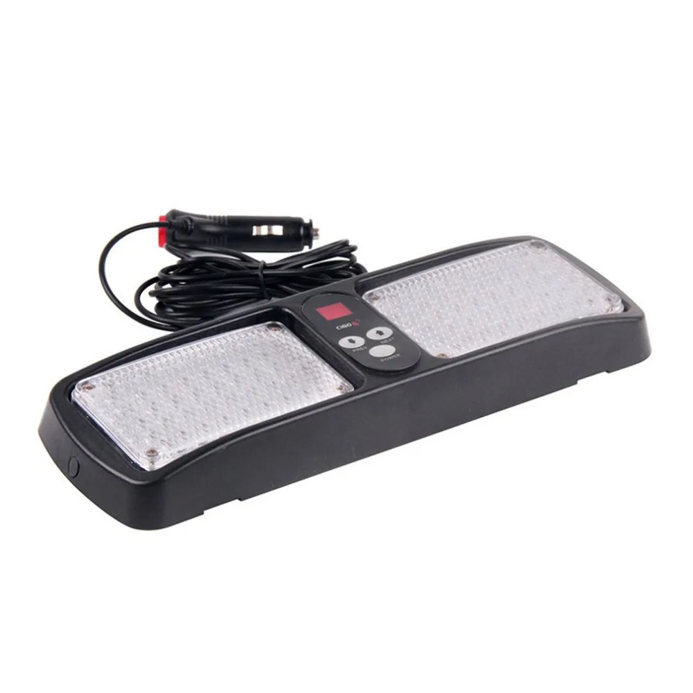 
86 LED Super Bright Car/Truck Emergency Dash Visor Strobe Light with 12 flash patterns Red+blue 