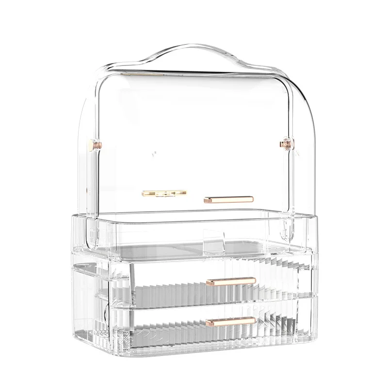 OWNSWING Large Capacity Makeup Organizer Cosmetic Storage Box With Drawer Makeup Storage Container For Vanity