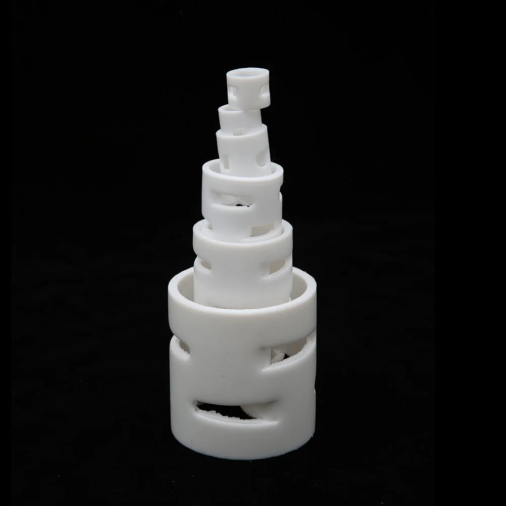 PTFE Polytetrafluoro Plastic  Pall ring  busher  with Durability heat and Corrosion Resistance