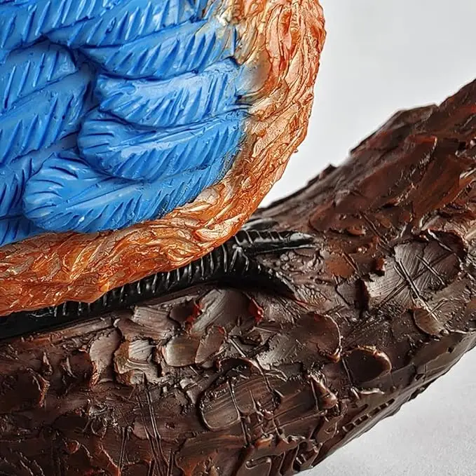 Custom Resin Blue Bird Figurine Garden Decor