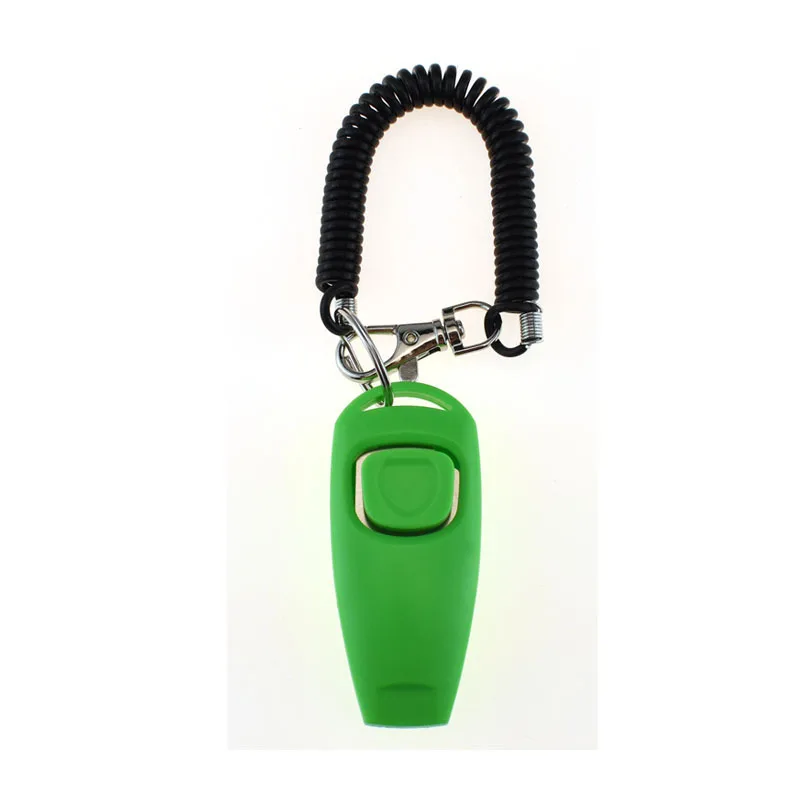 2 In 1 Dog Pet Training Clicker Whistle with Wrist Strap Dog Training Clickers and Whistle in One
