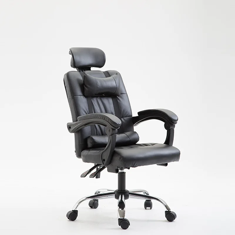 Cheap leather office chair can recline office chair with caster back