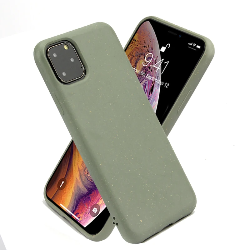 Bio degradable compostable eco friendly recyclable PLA Biodegradable phone case for iPhone 11 PRO MAX