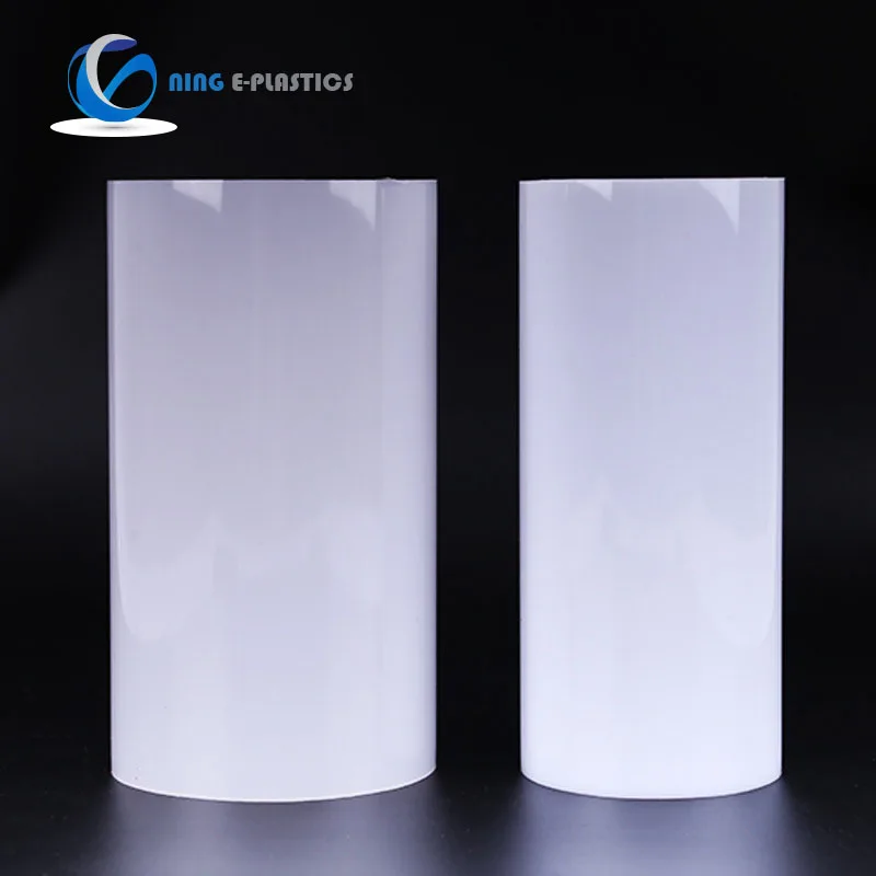 Ning E-Plastics opal colour White Cast Acrylic Pipe Polycarbonate Tube Transparent Acrylic Tube
