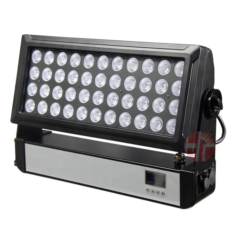 waterproof slim led wall washer light rgbw 44x10w 4in1 IP65 DMX 512 outdoor city color stage lighting for project