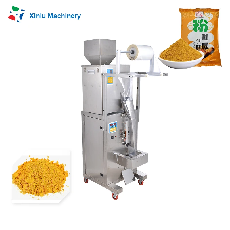 Automatic spices powder filter paper tea bag potato flour cream  washing powder weighing filling sealing packaging machine