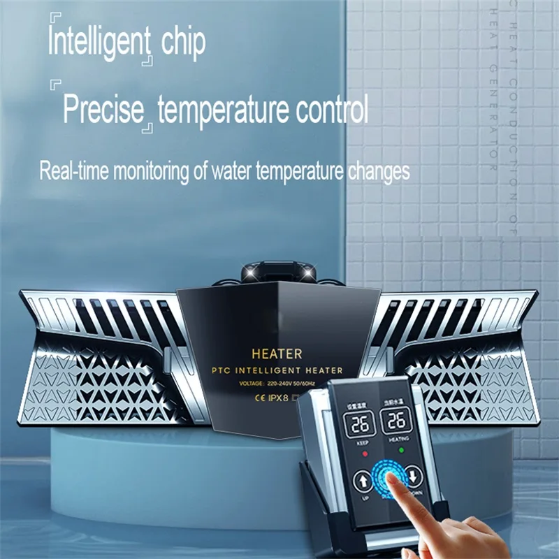 zaohetian Aquarium heater with removable ABS automatic thermostatic heating rod for fish tank fish pond