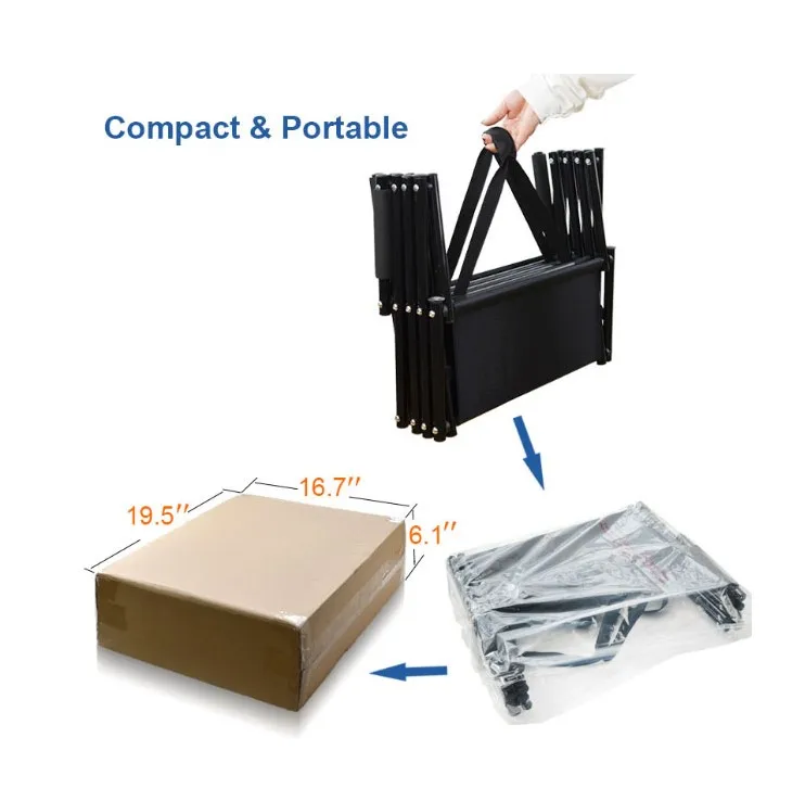 Upgraded Car Stairs Nonslip Foldable Metal frame Pet Steps for Medium and Large Dog Lightweight Portable Ramp