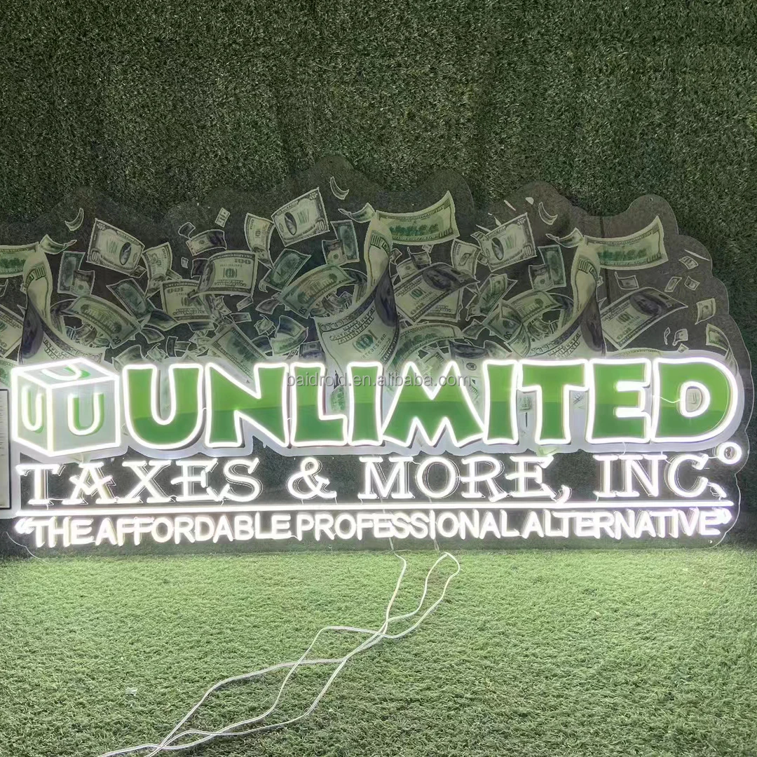 Acrylic Neon Signs 3D illuminated letter acrylic lighted logo LED neon signs