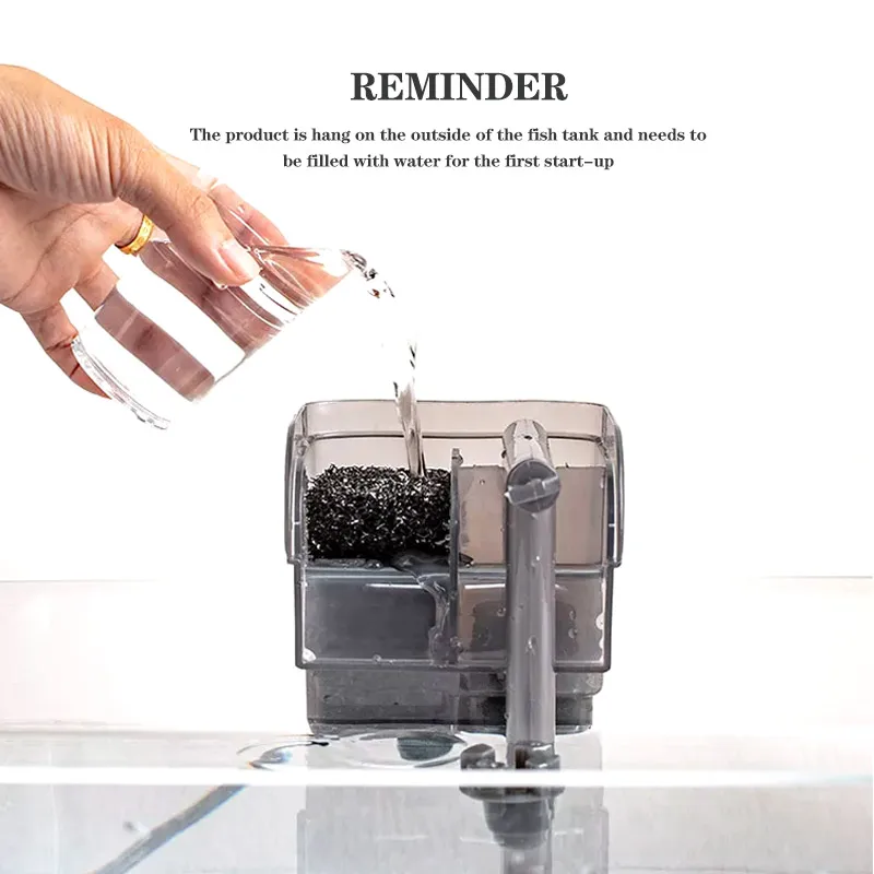 Fish Tank Filter Aquarium Accessories Hang On Filter Aquarium
