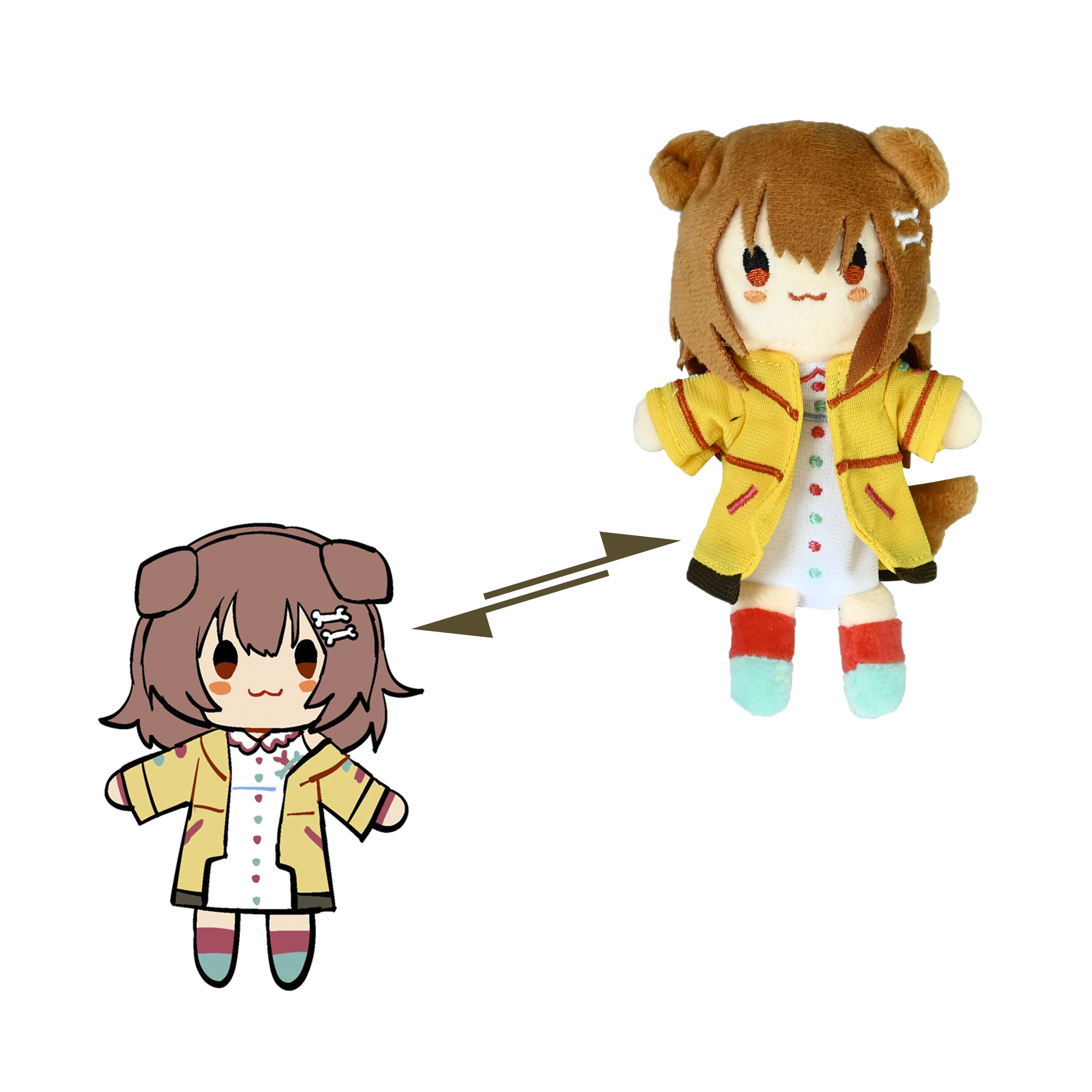 Одежда с персонажами аниме на заказ миниатюрная детская игрушка для раннего развития ролевых игр плюшевая кукла пальчиковая