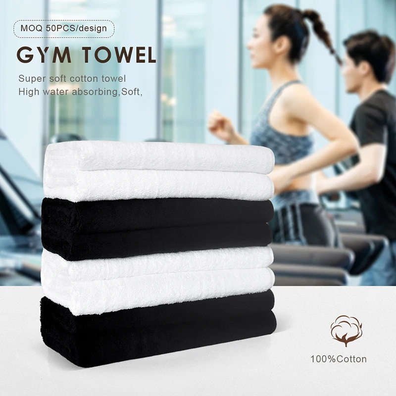white gym towel