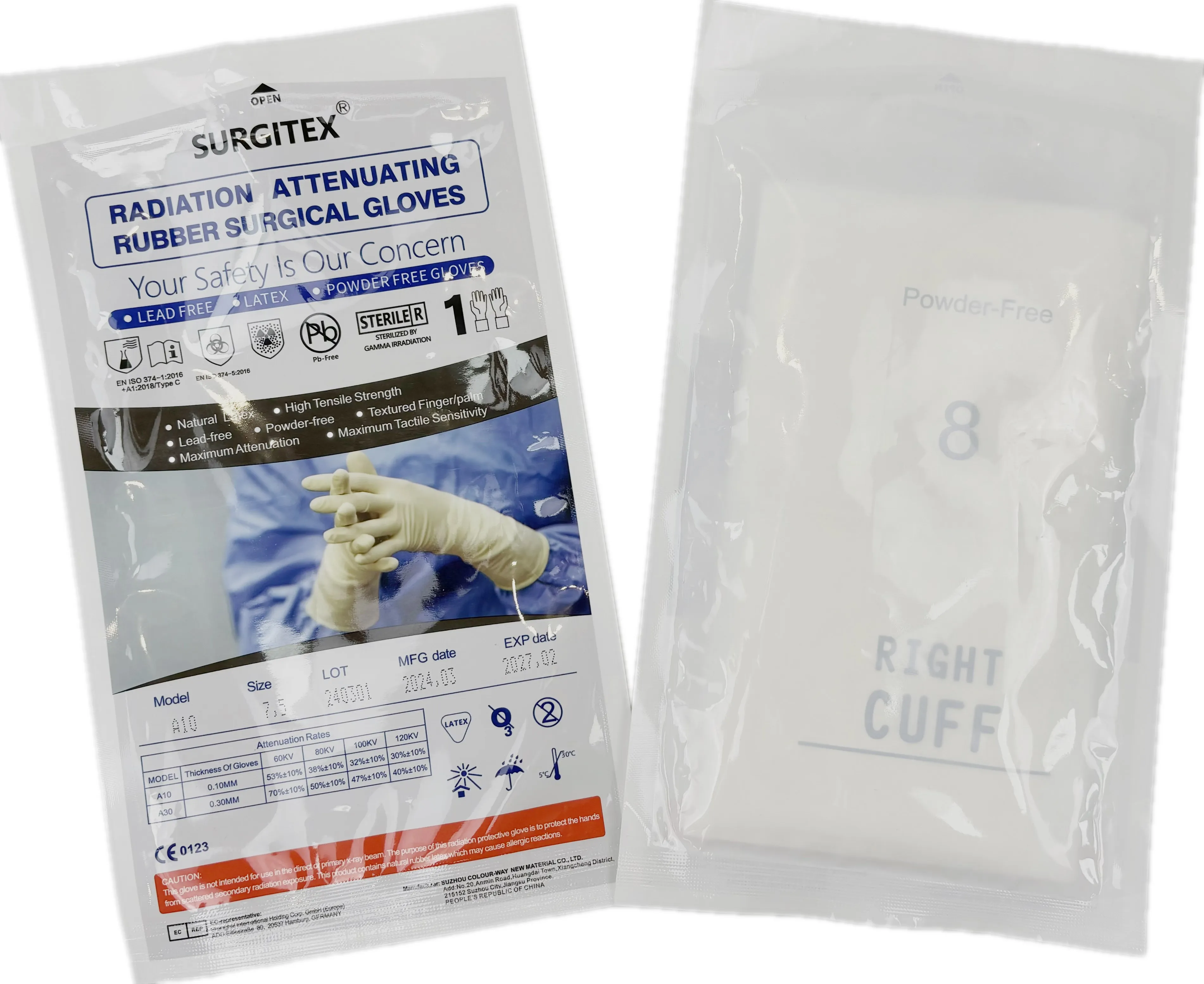 Low Price Good Quality Non-Sterile Latex Gloves Optimal Radiation Protection For Single Use Lead-Free Material