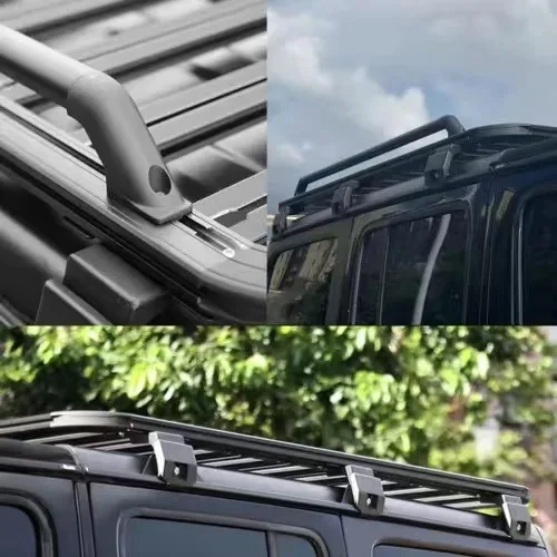 Jeep Wrangler JK JL 2/4 Door Roof Rack Light Ladder Luggage Rack Mount Kit Cargo Basket