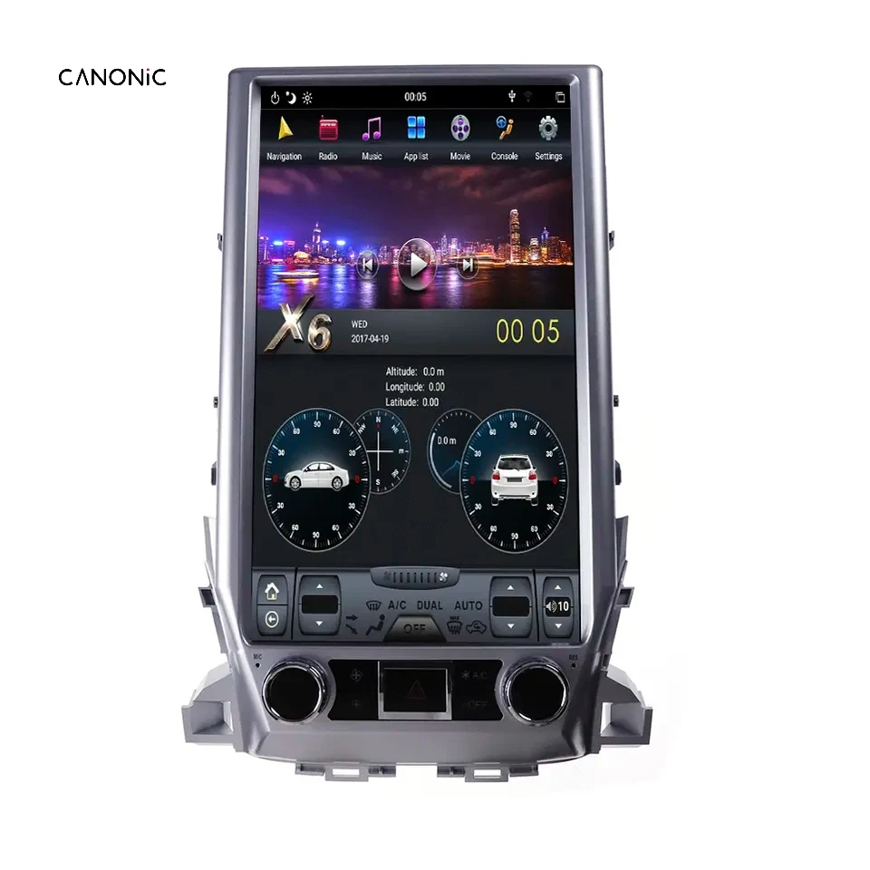 16' Vertical Style Android 11 For Toyota Land Cruiser 2016-2021 Car Radio Multimedia GPS Stereo Video Carplay Headunit