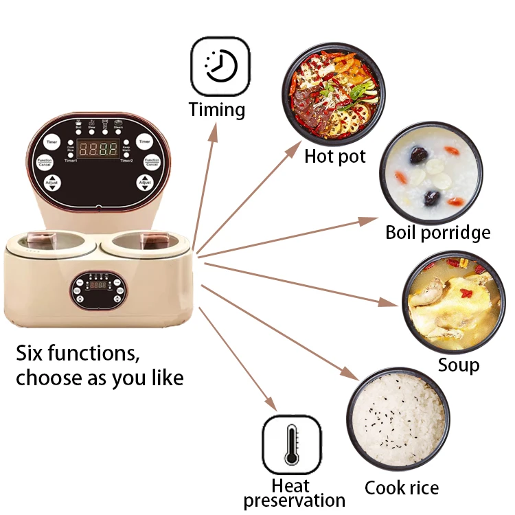 Double bile cooking one large capacity non-odor electric hot pot electric rice box rice cooker