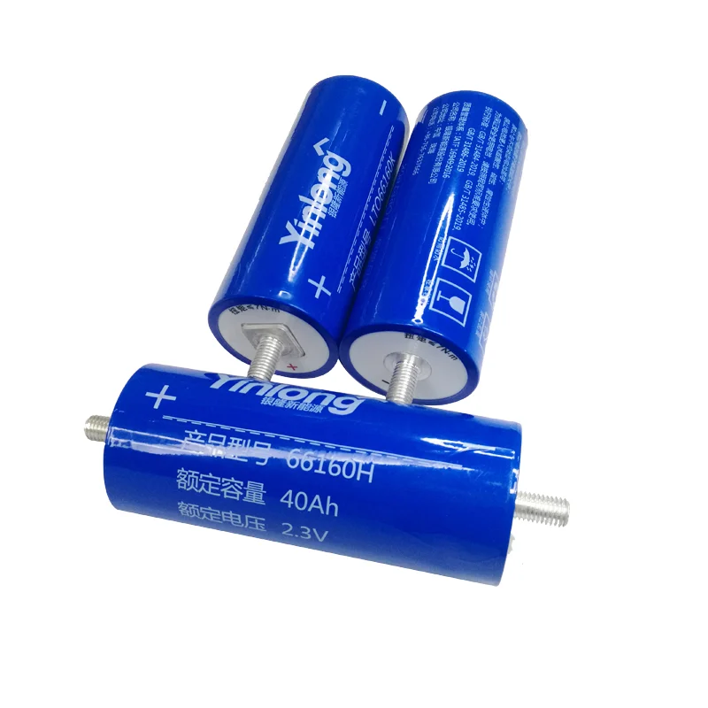HAYOEN 2.3V 40AH LTO Titanate Battery Quick Charge 25000 Times Life Cycle Yinlong 66160 for Solar Energy Storage Systems