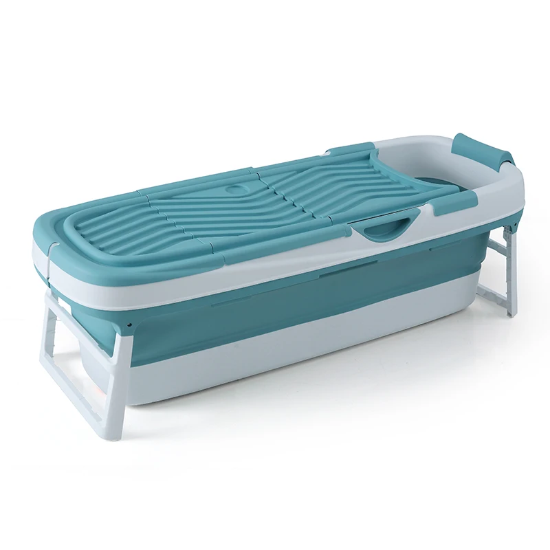 
Hot sale 158CM household independent portable plastic large size foldable bath tub square 