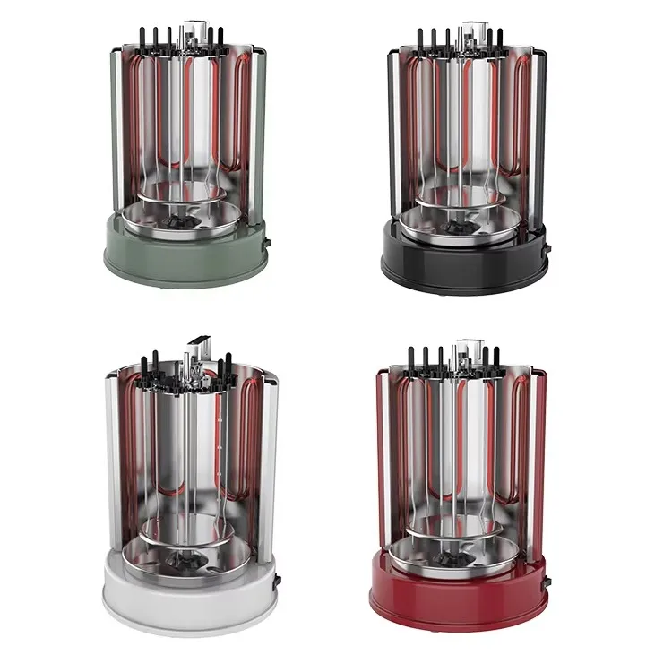 Commercial Aluminium Electric Bbq Grills & Griddles Vertical Rotation Barbecue with Pot