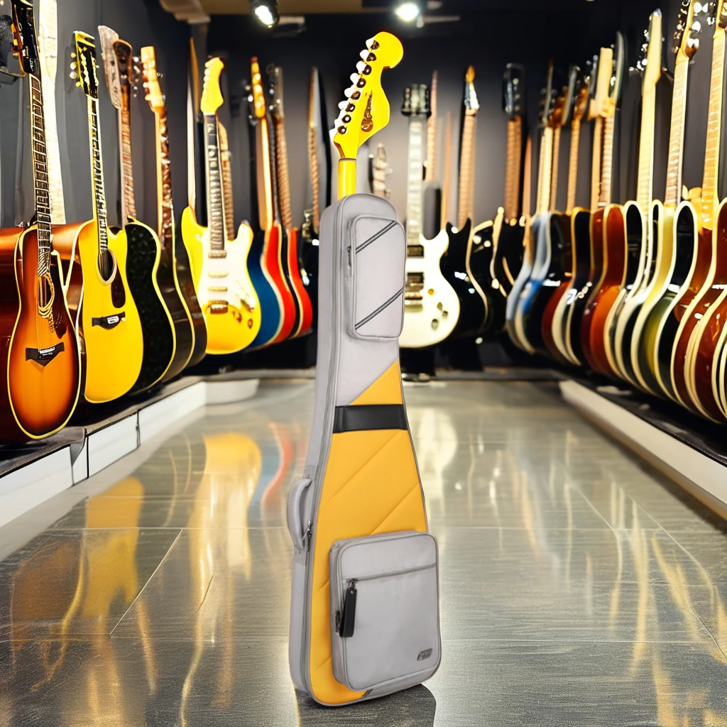 Wholesale 30mm Padded Electrical Guitar Bag New Design Waterproof Oxford Bag for Guitar & Bass & Electric Instrument Cases
