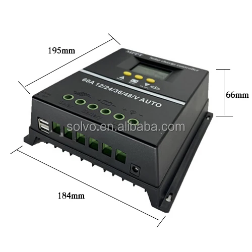 AUTO Solar Charge Controller Solar PV Battery Charger with LCD & Dual USB 12v 24v Solar Charge Controllers PWM