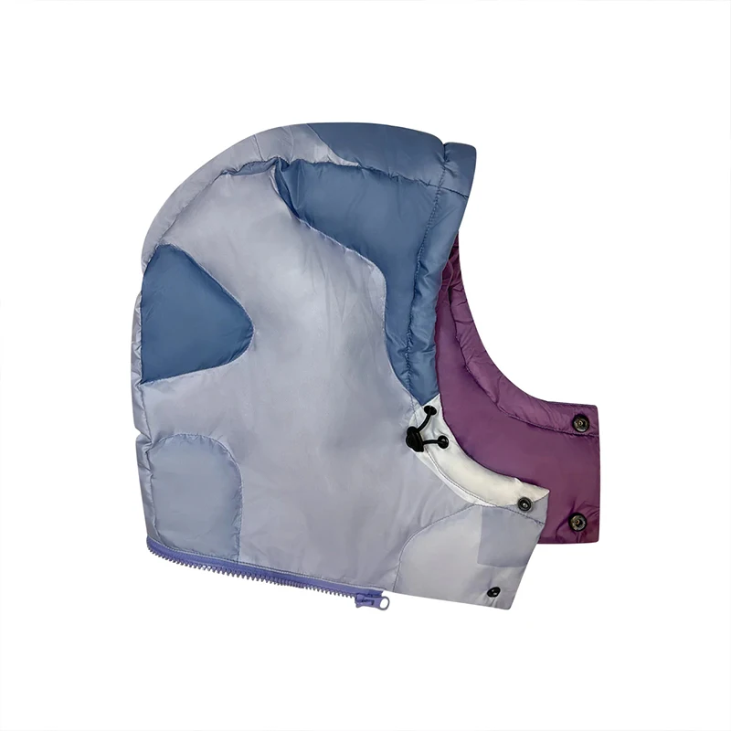 DIZNEW Newly launched  down patchwork streetwear jacket with hoodie luxury brand jacket waterproof  famous for men