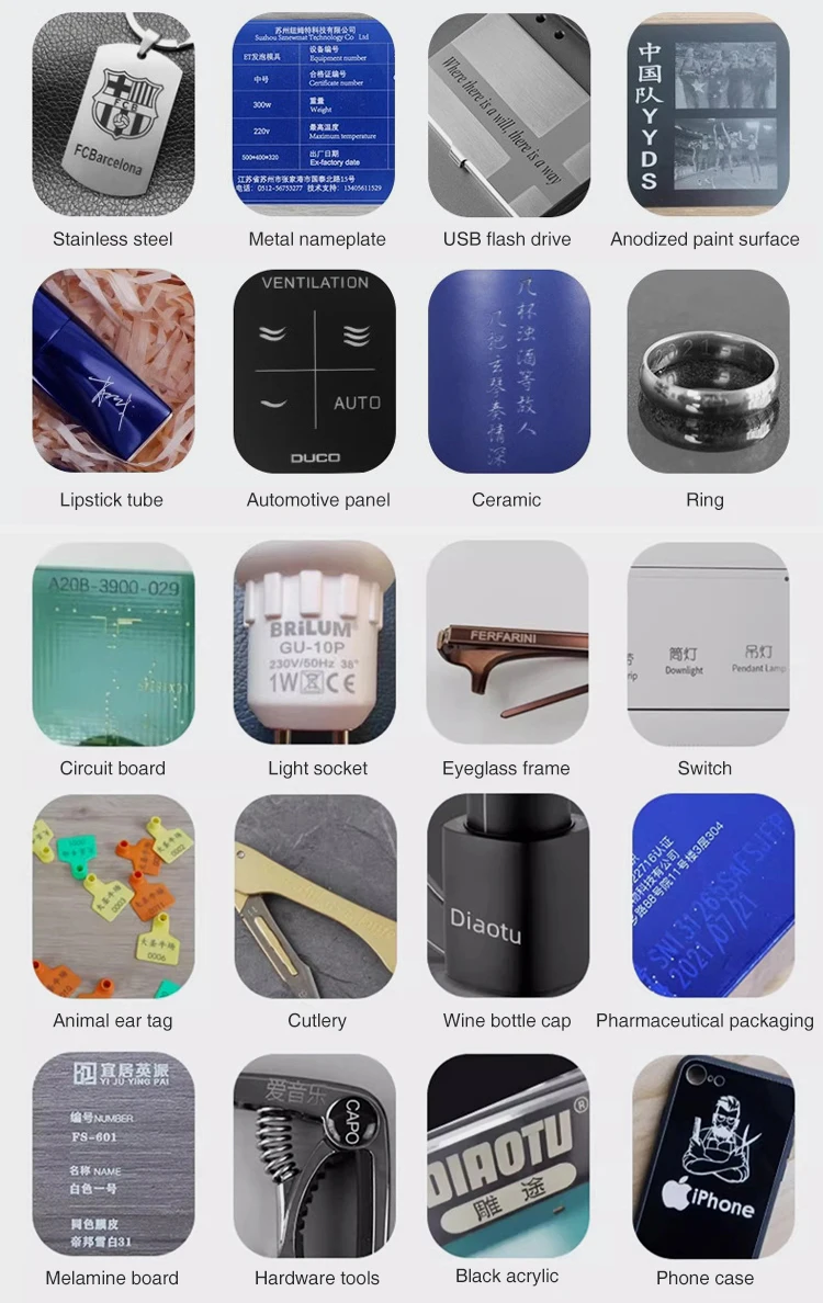 handheld fiber laser marking machine on steel