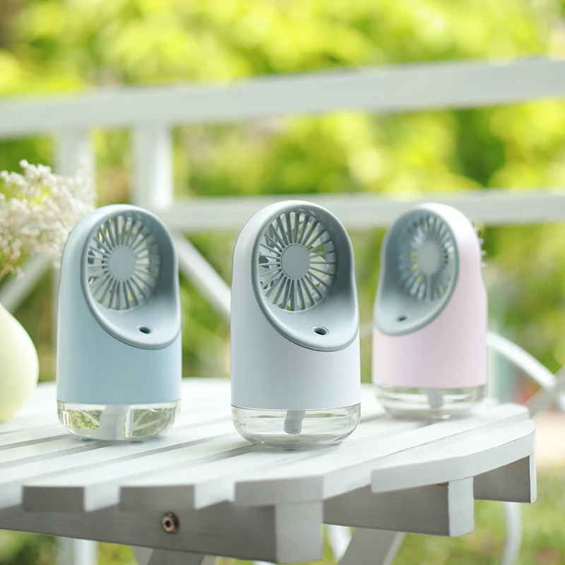 Mini Spray Fan Rechargeable Desktop Portable Wireless Air Conditioner Cooling Fan