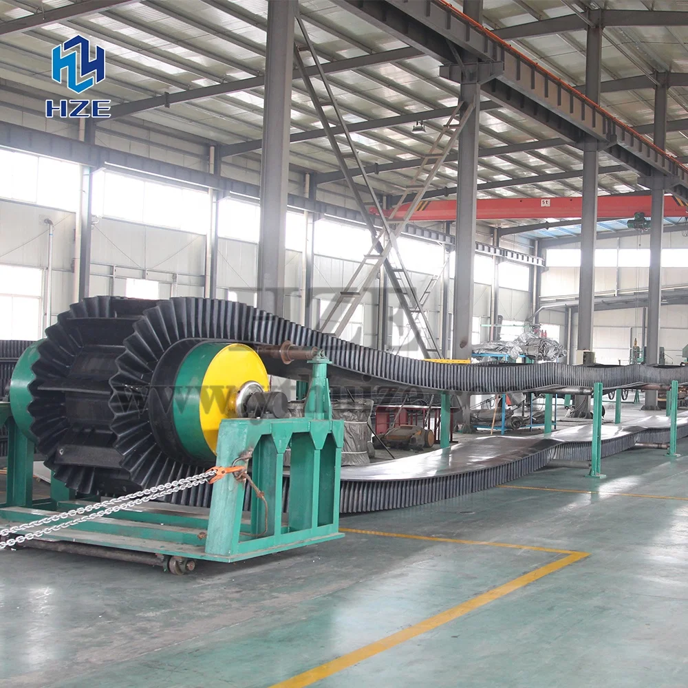 
Gold Ore Corrugated Sidewall Steep Angle Belt Conveyor 