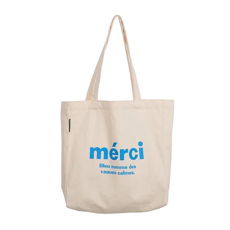 Wholesale Custom Print Logo Cheap Reusable Bags Plain White Blank Tote Cotton Canvas Shopping  Bag