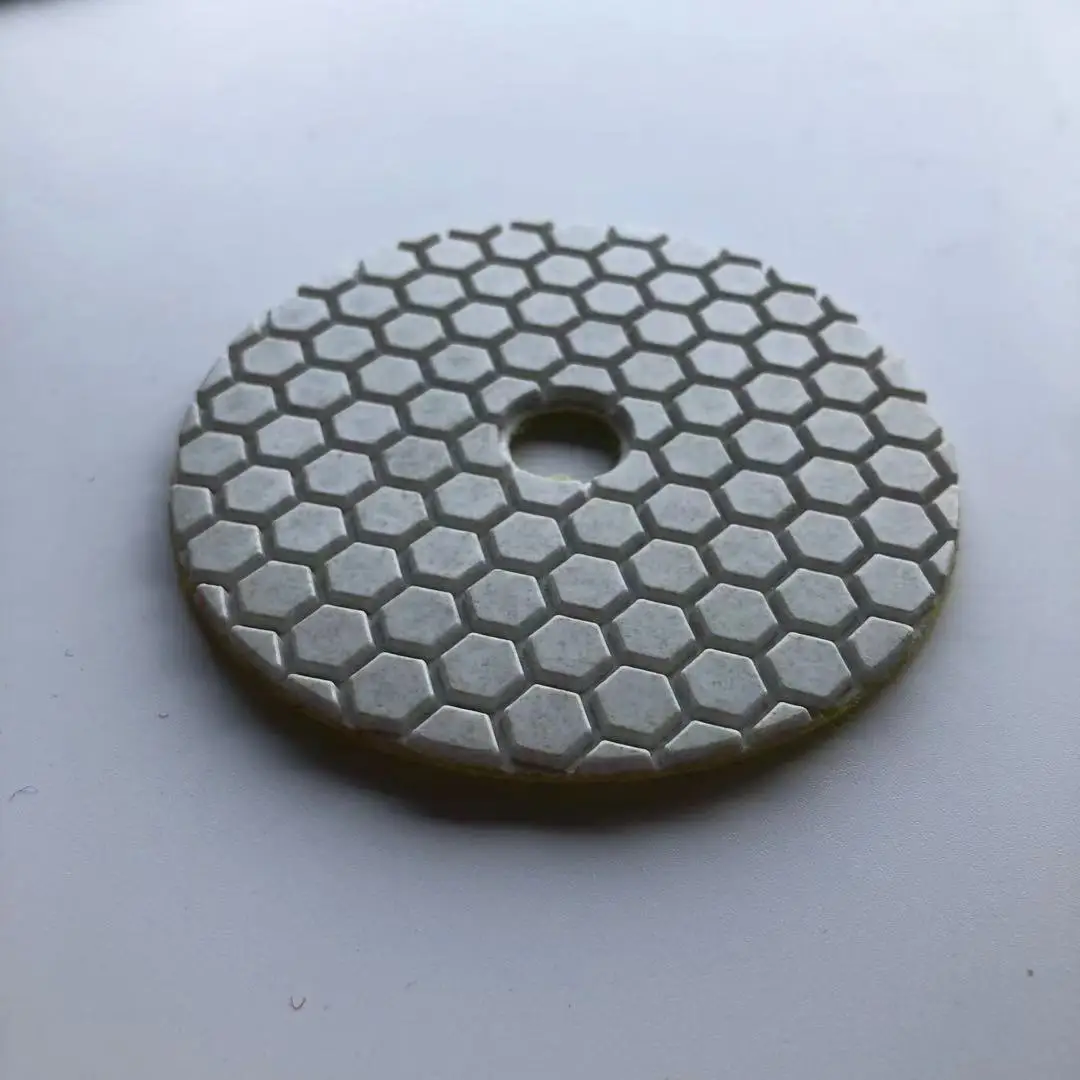 4 inch 100mm wet  blue granite rounding basalt sandstone polishing pads diamantados