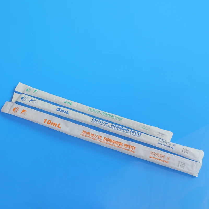High Quality Lab Consumable Disposable Sterile Serological Pipettes